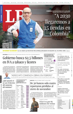 Cover of La Republica (Colombia)