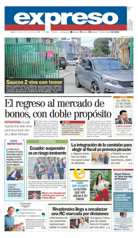 Cover of Diario Expreso