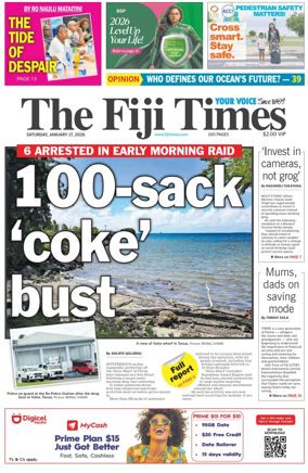 Cover of The Fiji Times