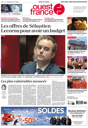 Cover of Ouest France (Challans / Saint-Gilles-Croix-de-Vie)