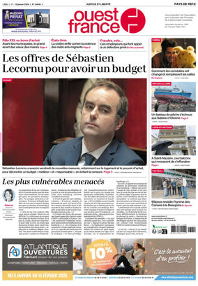 Cover of Ouest France (Pornic / Pays de Retz)