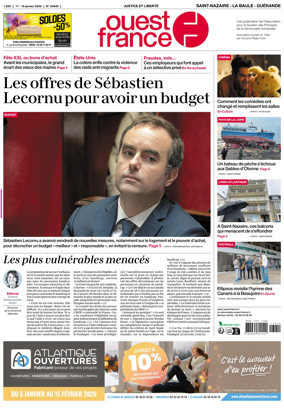 Cover of Ouest France (Saint-Nazaire La Baule Guerande)