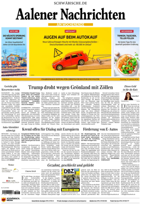 Cover of Aalener Nachrichten