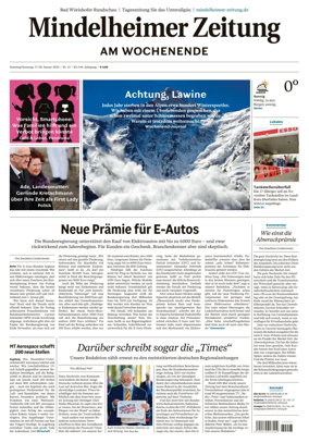 Cover of Mindelheimer Zeitung