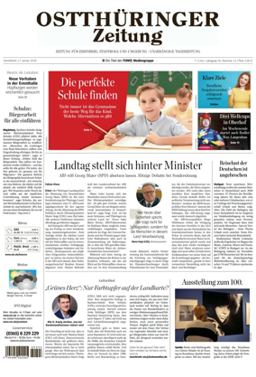 Cover of Ostthuringer Zeitung (Saale-Holzland-Kreis)