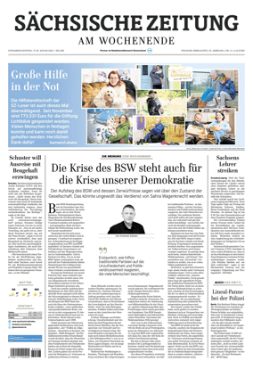 Cover of Sachsische Zeitung (Lobau-Zittau)