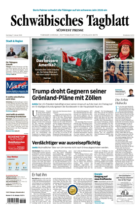 Cover of Schwabisches Tagblatt - Tubinger Chronik