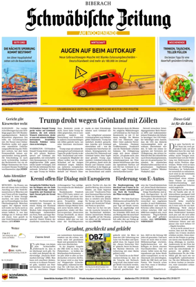 Cover of Schwabische Zeitung (Biberach)