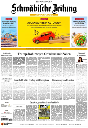 Cover of Schwabische Zeitung (Sigmaringen)