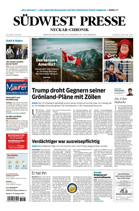 Cover of SUDWEST PRESSE - Neckar-Chronik