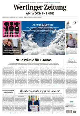 Cover of Wertinger Zeitung