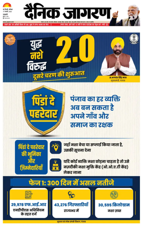 Cover of Dainik Jagran Delhi