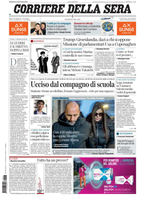 Cover of Corriere della Sera