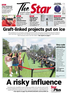 Cover of The Star Malaysia