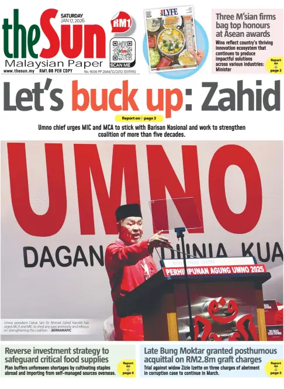 Cover of The Sun (Malaysia)