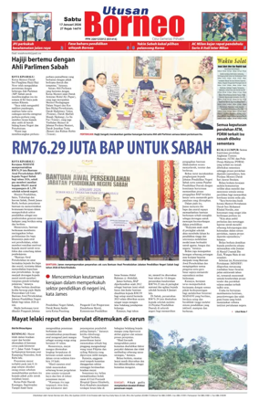 Cover of Utusan Borneo (Sabah)