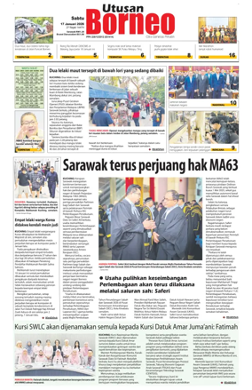 Cover of Utusan Borneo (Sarawak)