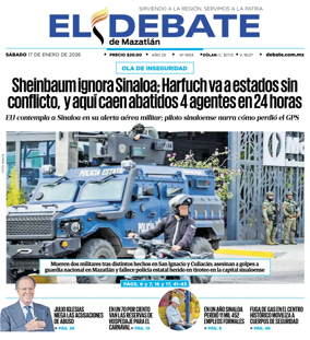 Cover of El Debate de Mazatlan