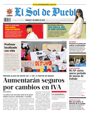 Cover of El Sol de Puebla