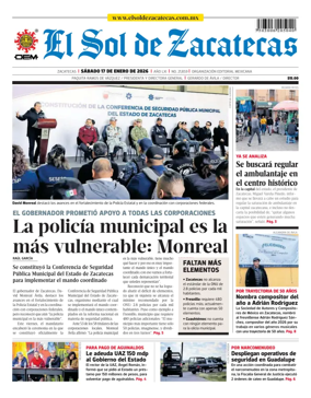 Cover of El Sol de Zacatecas