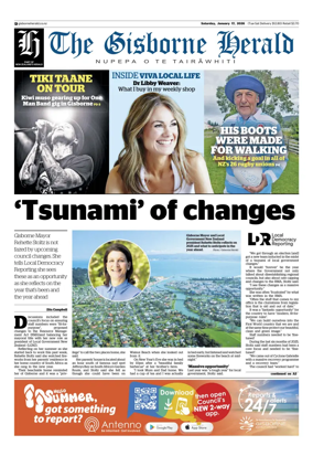 Cover of The Gisborne Herald (Saturday edition)