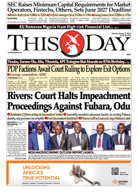 Cover of THISDAY