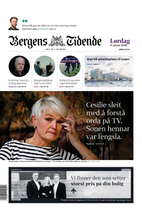 Cover of Bergens Tidende