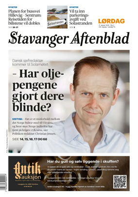 Cover of Stavanger Aftenblad