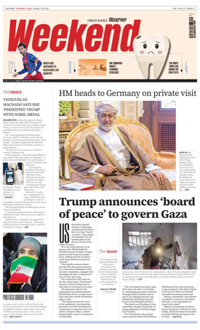Cover of Oman Daily Observer