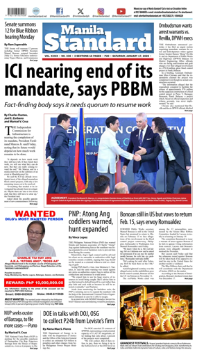 Cover of Manila Standard