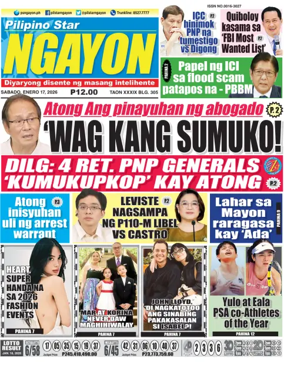 Cover of Pilipino Star Ngayon