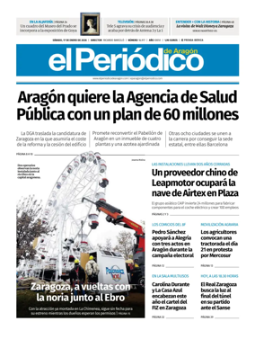 Cover of El Periodico Aragon
