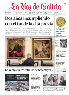 Cover of La Voz de Galicia (Ferrol)