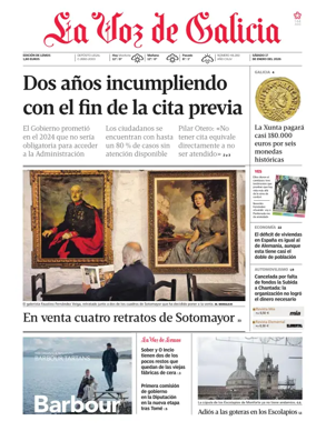 Cover of La Voz de Galicia (Monforte)