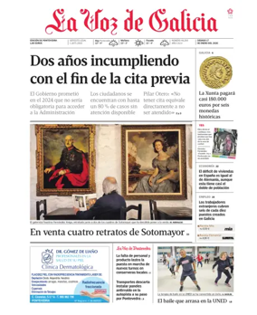 Cover of La Voz de Galicia (Pontevedra)