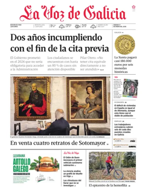 Cover of La Voz de Galicia (Vigo)