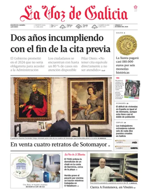 Cover of La Voz de Galicia (Viveiro)