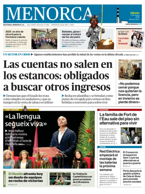 Cover of Menorca Diario Insular