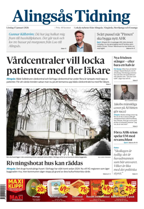 Cover of Alingsas Tidning