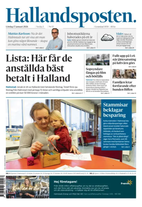Cover of Hallandsposten