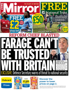 Cover of Daily Mirror