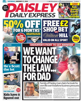 Cover of Paisley Daily Express