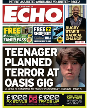 Cover of South Wales Echo