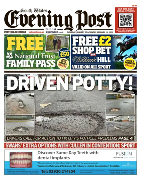 Cover of South Wales Evening Post
