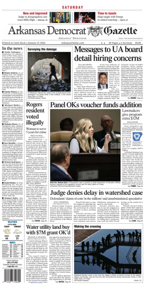 Cover of Arkansas Democrat-Gazette