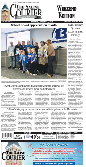 Cover of The Saline Courier Weekend