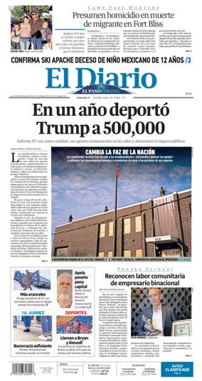 Cover of El Diario de El Paso