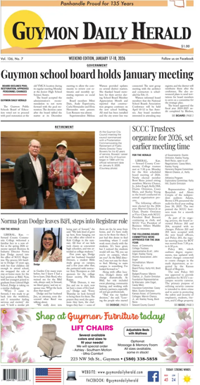 Cover of Guymon Daily Herald