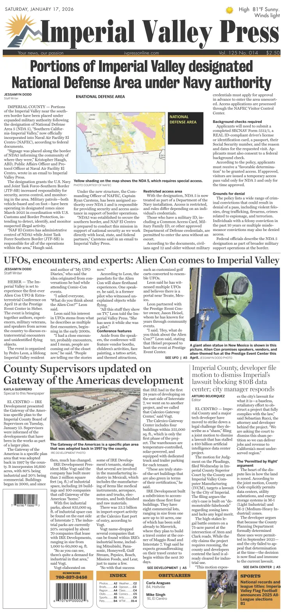 Cover of Imperial Valley Press