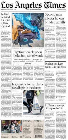 Cover of Los Angeles Times